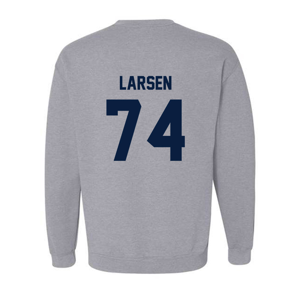 AU - NCAA Football : Josh Larsen - Classic Fashion Shersey Crewneck Sweatshirt-1