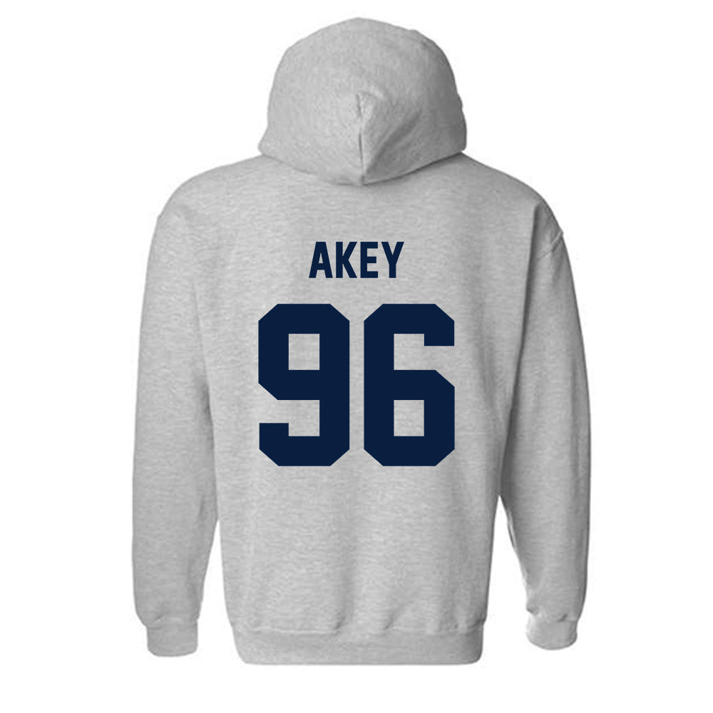 AU - NCAA Football : Connor Akey - Classic Fashion Shersey Hooded Sweatshirt-1