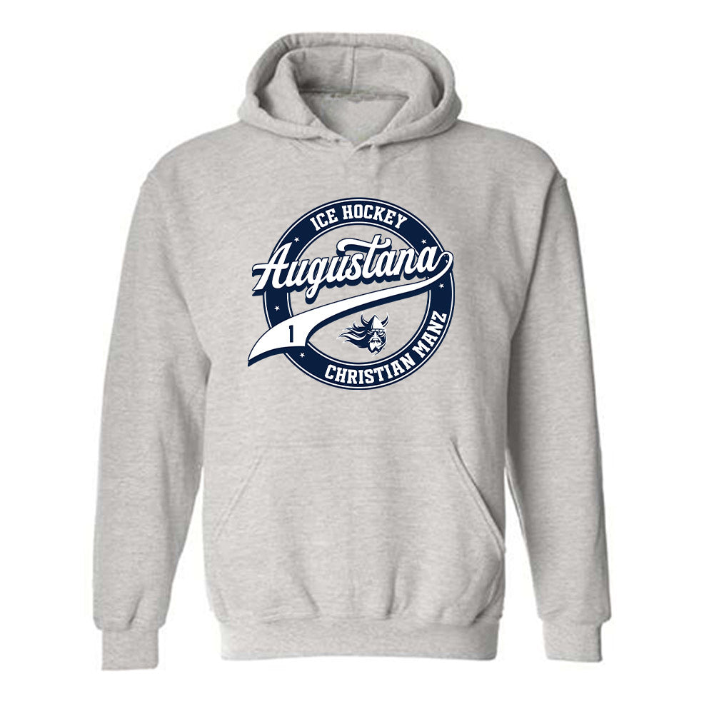 AU - NCAA Men's Ice Hockey : Christian Manz - Classic Fashion Shersey Hooded Sweatshirt