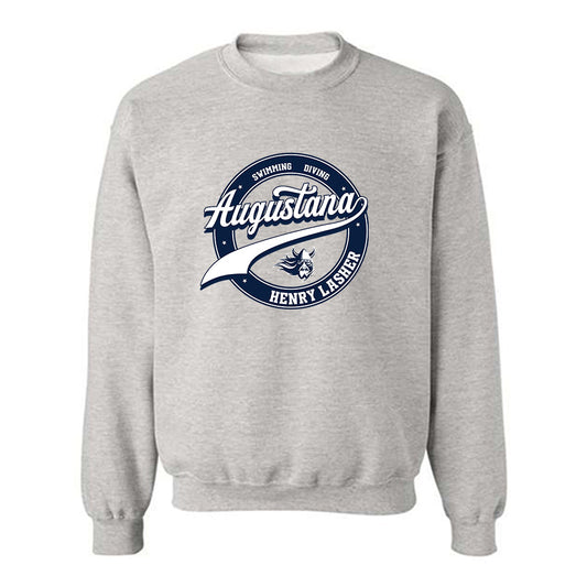 AU - NCAA Men's Swimming & Diving : Henry Lasher - Classic Fashion Shersey Crewneck Sweatshirt-0