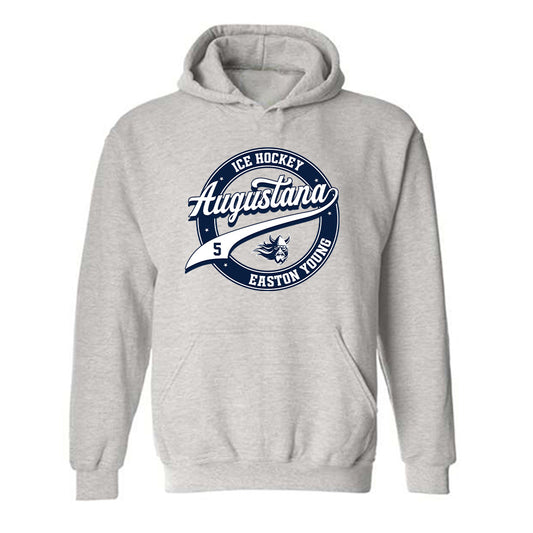 AU - NCAA Men's Ice Hockey : Easton Young - Classic Fashion Shersey Hooded Sweatshirt-0