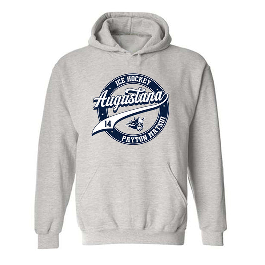 AU - NCAA Men's Ice Hockey : Payton Matsui - Classic Fashion Shersey Hooded Sweatshirt-0