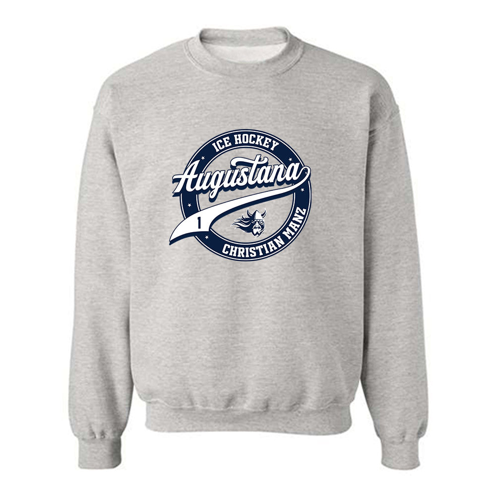 AU - NCAA Men's Ice Hockey : Christian Manz - Classic Fashion Shersey Crewneck Sweatshirt