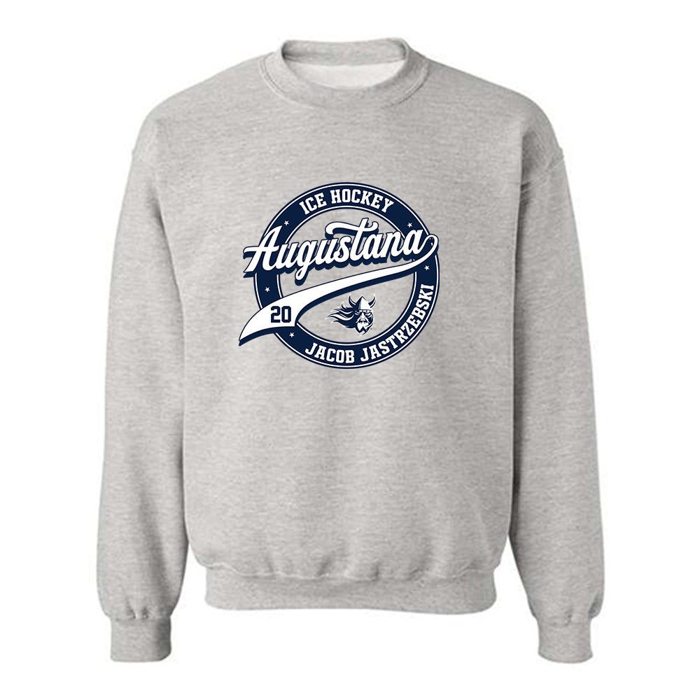 AU - NCAA Men's Ice Hockey : Jacob Jastrzebski - Classic Fashion Shersey Crewneck Sweatshirt-0