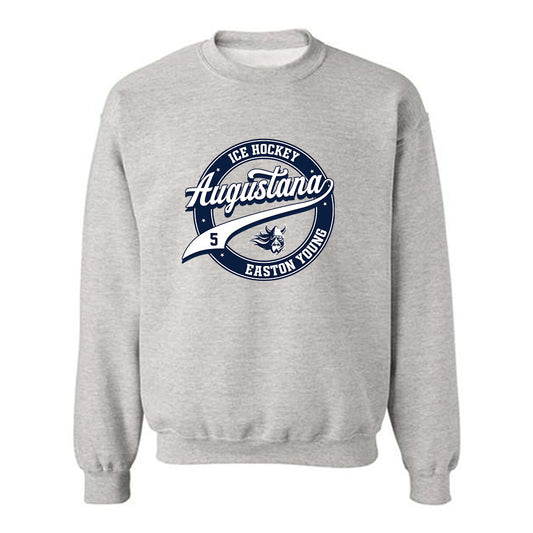 AU - NCAA Men's Ice Hockey : Easton Young - Classic Fashion Shersey Crewneck Sweatshirt-0