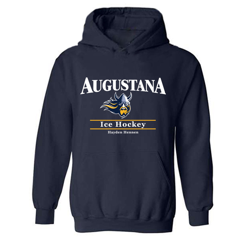 AU - NCAA Men's Ice Hockey : Hayden Hennen - Classic Fashion Shersey Hooded Sweatshirt-0