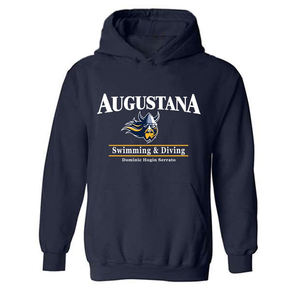 AU - NCAA Men's Swimming & Diving : Dominic Hogin Serrato - Classic Fashion Shersey Hooded Sweatshirt-0