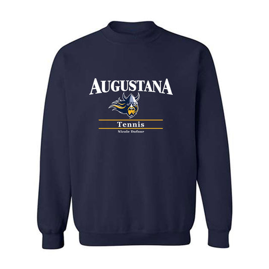 AU - NCAA Women's Tennis : Nicole Dufour - Classic Fashion Shersey Crewneck Sweatshirt-0