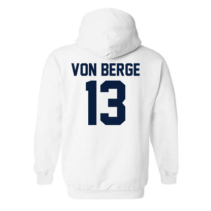 AU - NCAA Baseball : Logan Von Berge - Classic Fashion Shersey Hooded Sweatshirt