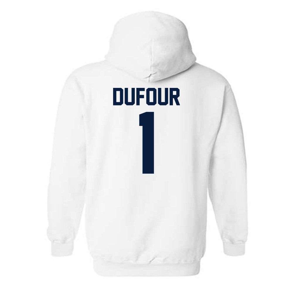 AU - NCAA Women's Tennis : Nicole Dufour - Classic Fashion Shersey Hooded Sweatshirt-1