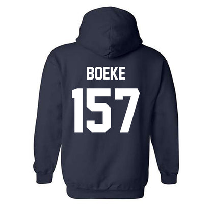 AU - NCAA Wrestling : Kyle Boeke - Classic Shersey Hooded Sweatshirt-1