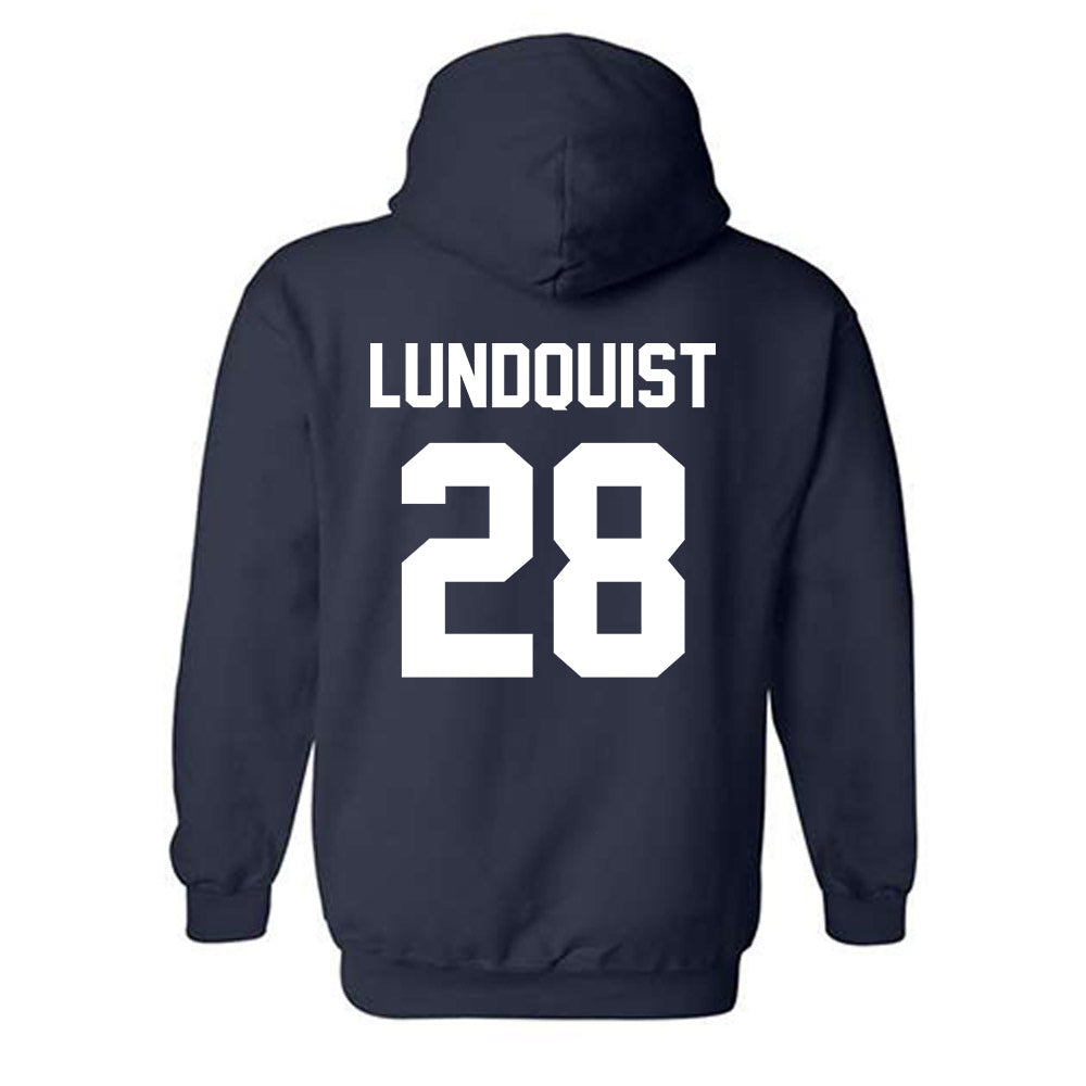 AU - NCAA Baseball : Jake Lundquist - Classic Shersey Hooded Sweatshirt-1
