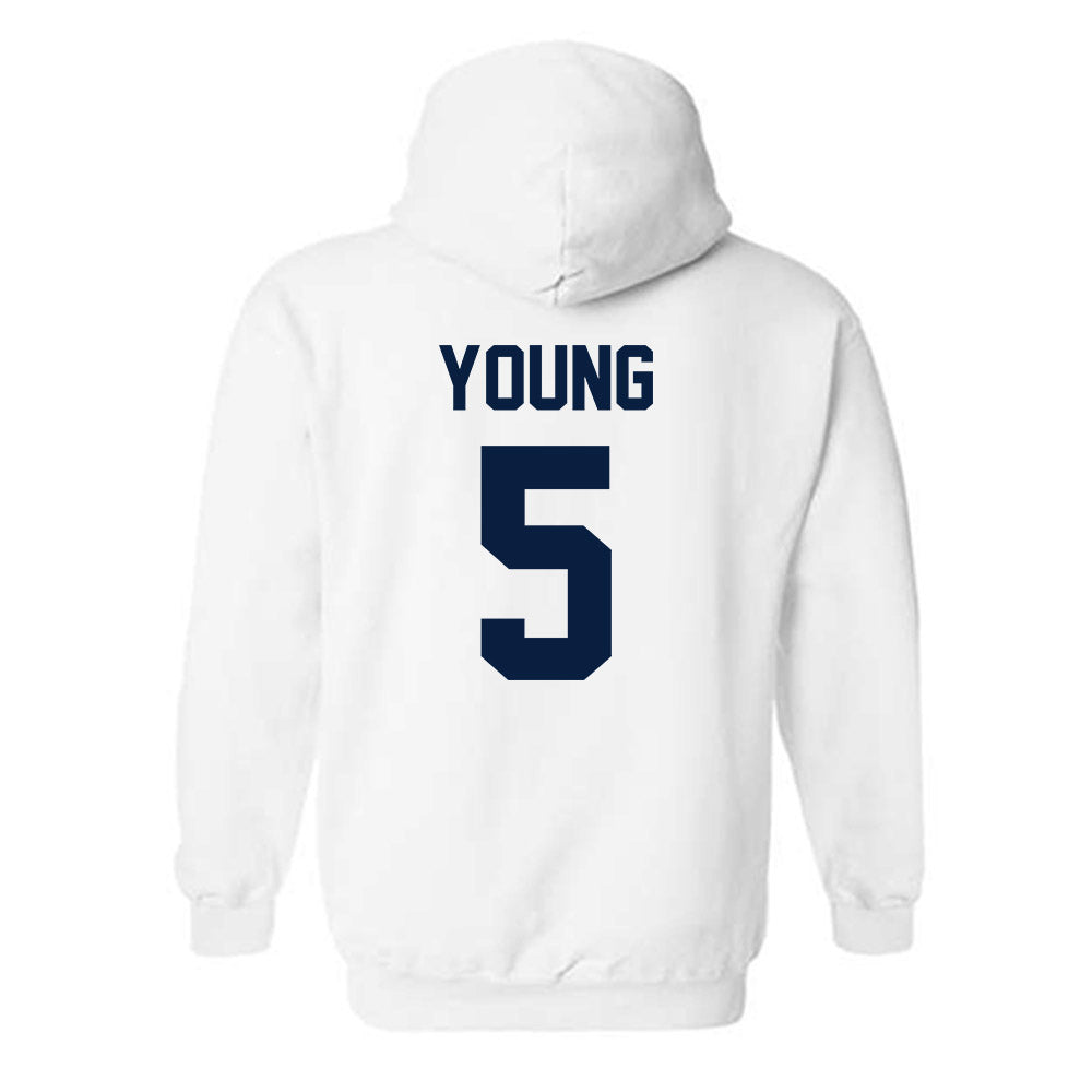AU - NCAA Men's Ice Hockey : Easton Young - Classic Shersey Hooded Sweatshirt-1