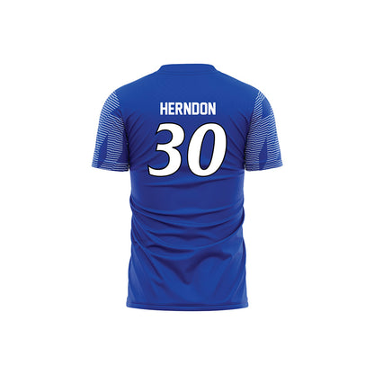 UNC Asheville - NCAA Women's Soccer : Reina Herndon - Blue Volleyball Jersey-1