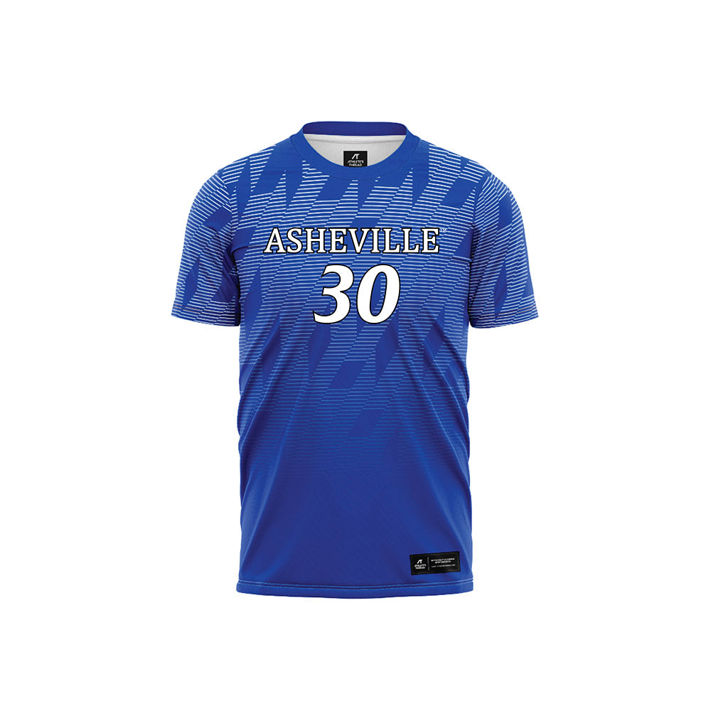 UNC Asheville - NCAA Women's Soccer : Reina Herndon - Blue Volleyball Jersey-0