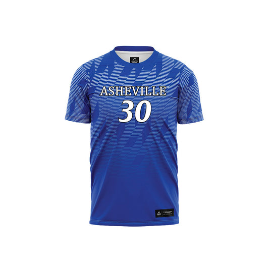 UNC Asheville - NCAA Women's Soccer : Reina Herndon - Blue Volleyball Jersey-0