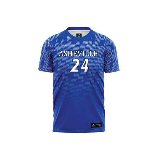 UNC Asheville - NCAA Women's Soccer : Maleigh Dawson - Blue Volleyball Jersey-0