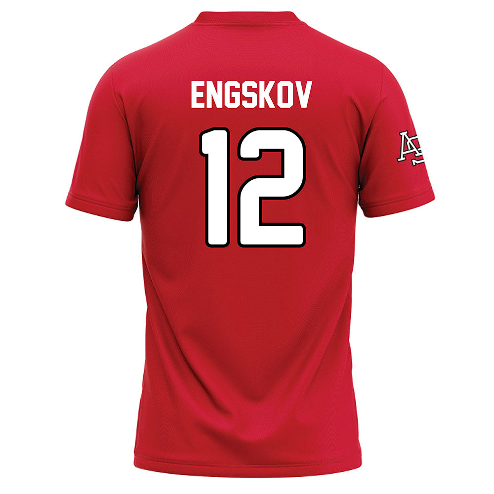 Arkansas State - NCAA Baseball : Patrick Engskov - Red Baseball Jersey