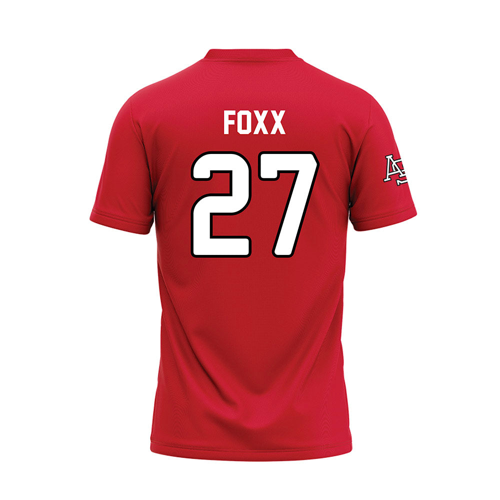 Arkansas State - NCAA Baseball : Jalen Foxx - Red Baseball Jersey-1