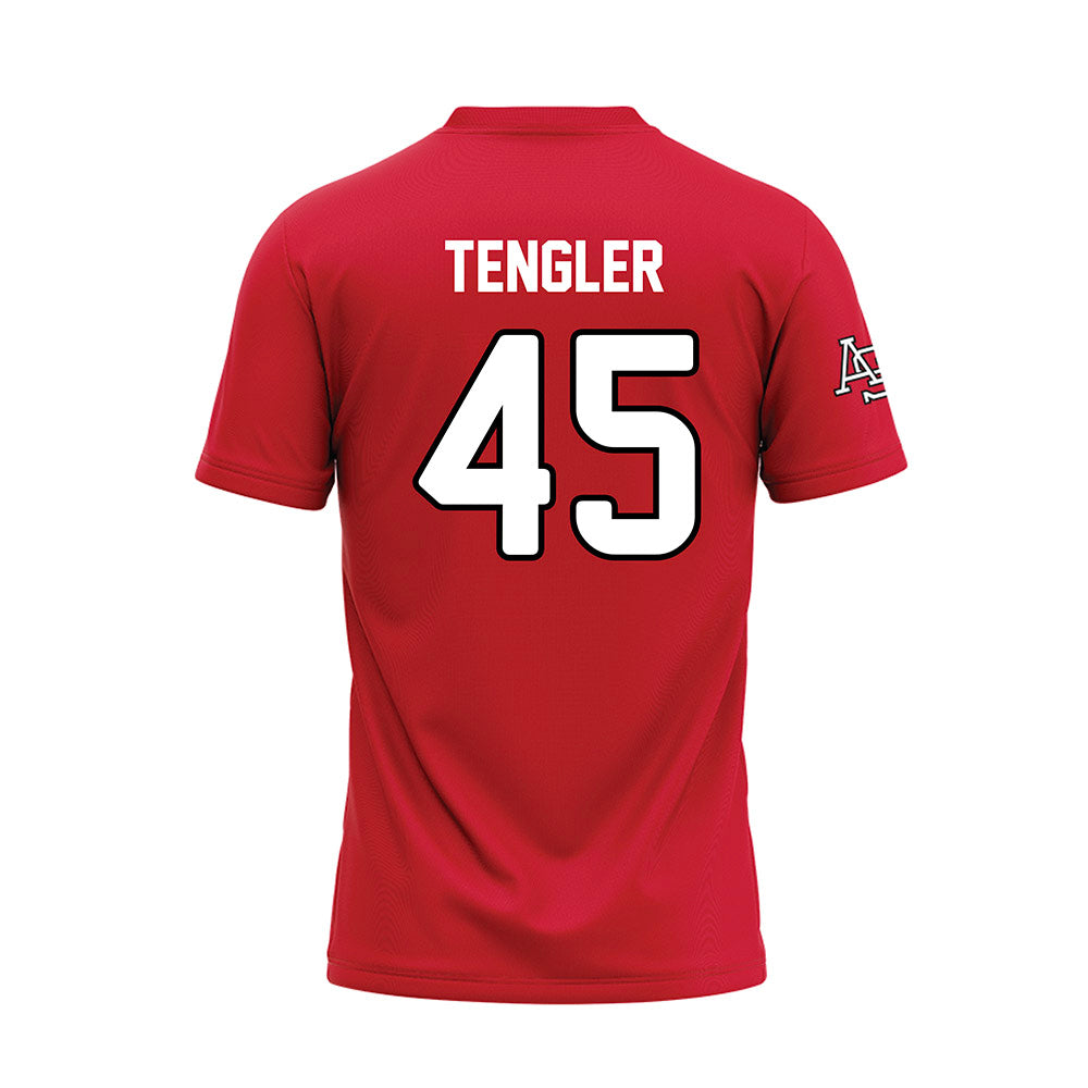 Arkansas State - NCAA Baseball : Ckyler Tengler - Red Baseball Jersey-1