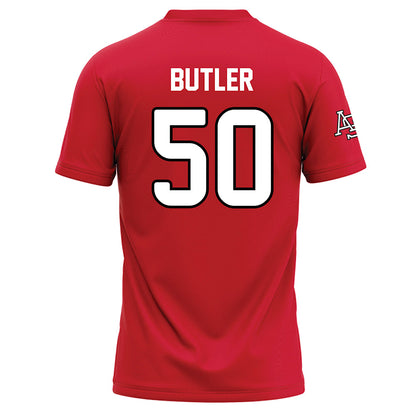 Arkansas State - NCAA Baseball : Zac Butler - Red Baseball Jersey