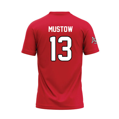 Arkansas State - NCAA Baseball : Adam Mustow - Red Baseball Jersey-1