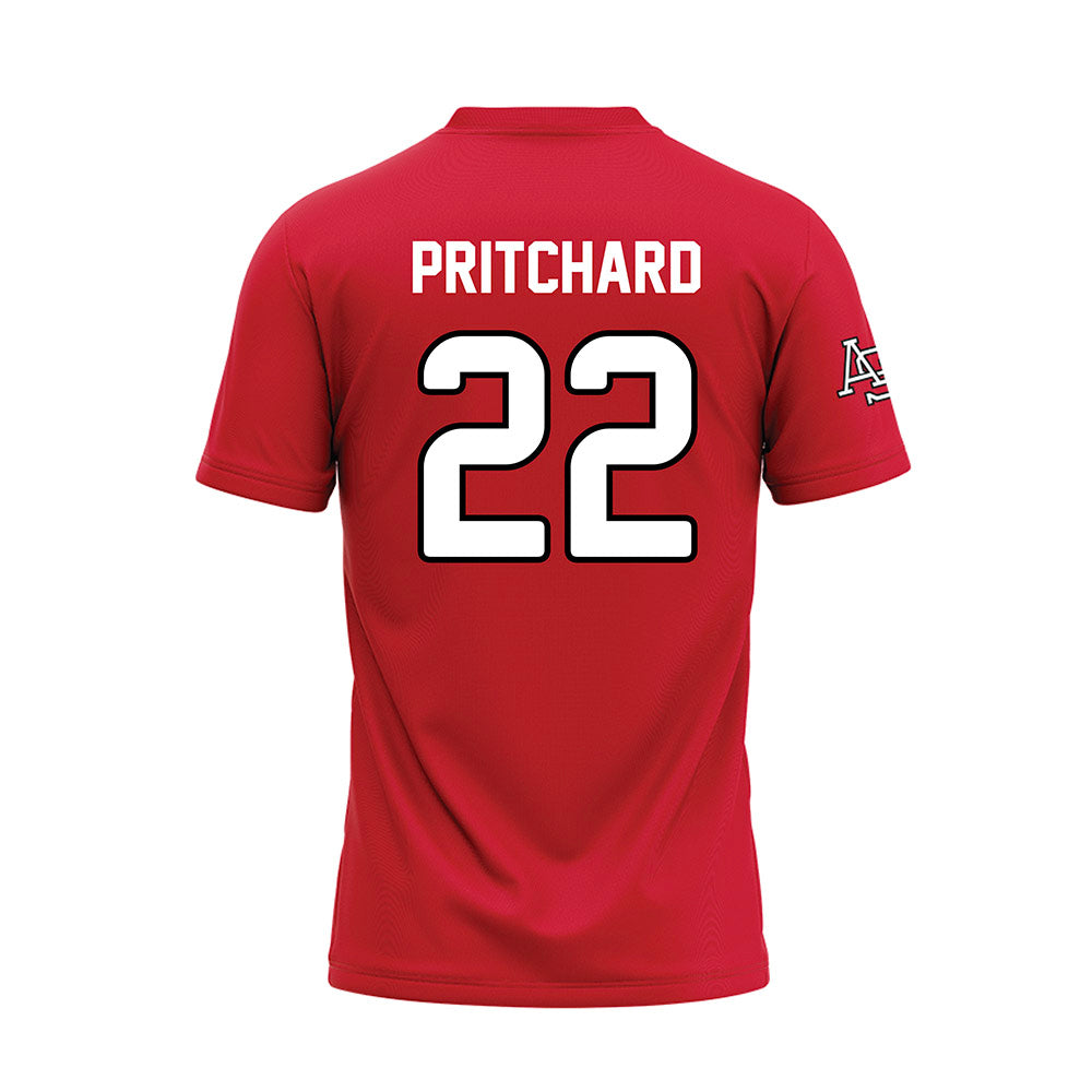 Arkansas State - NCAA Baseball : Wes Pritchard - Red Baseball Jersey-1