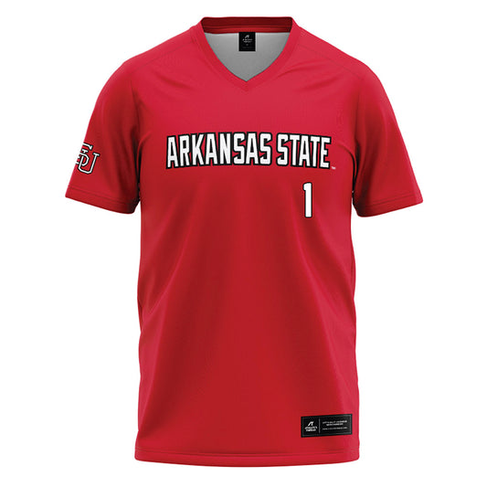 Arkansas State - NCAA Baseball : Kaden Amundson - Red Baseball Jersey