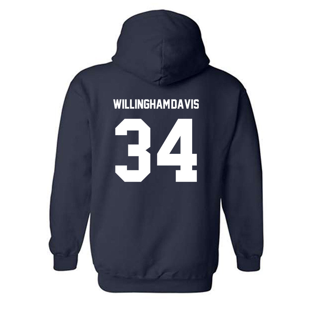 BU - NCAA Football : Zac Willingham-Davis - Classic Fashion Shersey Hooded Sweatshirt-1