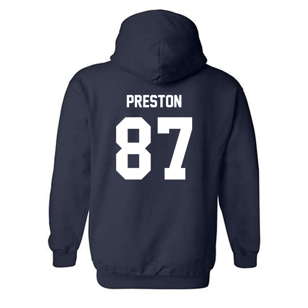 BU - NCAA Football : Brady Preston - Classic Fashion Shersey Hooded Sweatshirt