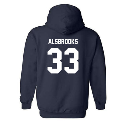 BU - NCAA Football : Trey Alsbrooks - Classic Fashion Shersey Hooded Sweatshirt-1