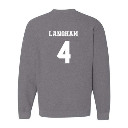 BU - NCAA Women's Basketball : Kennedy Langham - Classic Fashion Shersey Crewneck Sweatshirt-1