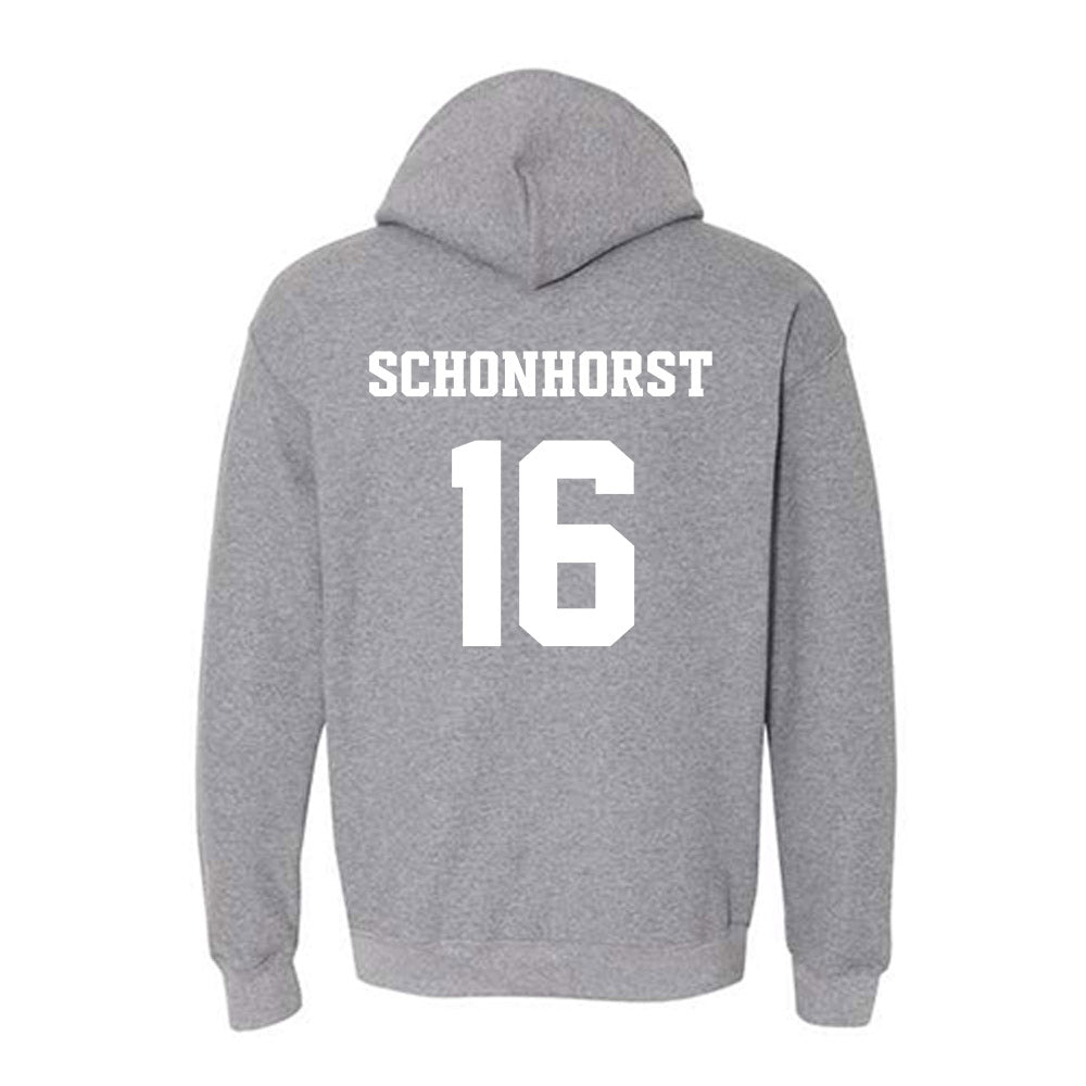 BU - NCAA Football : Blair Schonhorst - Classic Fashion Shersey Hooded Sweatshirt-1