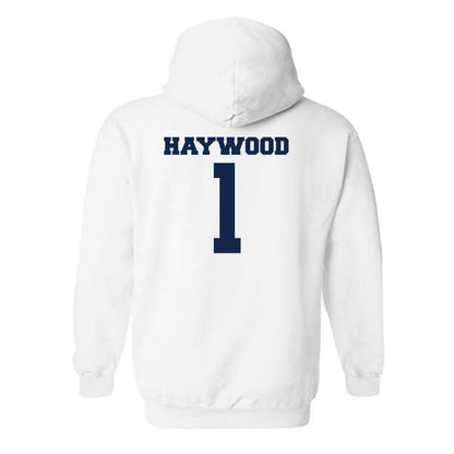 Butler - NCAA Men's Basketball : Evan Haywood - Classic Fashion Shersey Hooded Sweatshirt-1