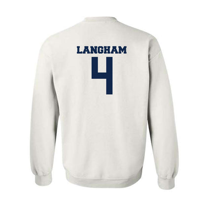 BU - NCAA Women's Basketball : Kennedy Langham - Classic Fashion Shersey Crewneck Sweatshirt-1
