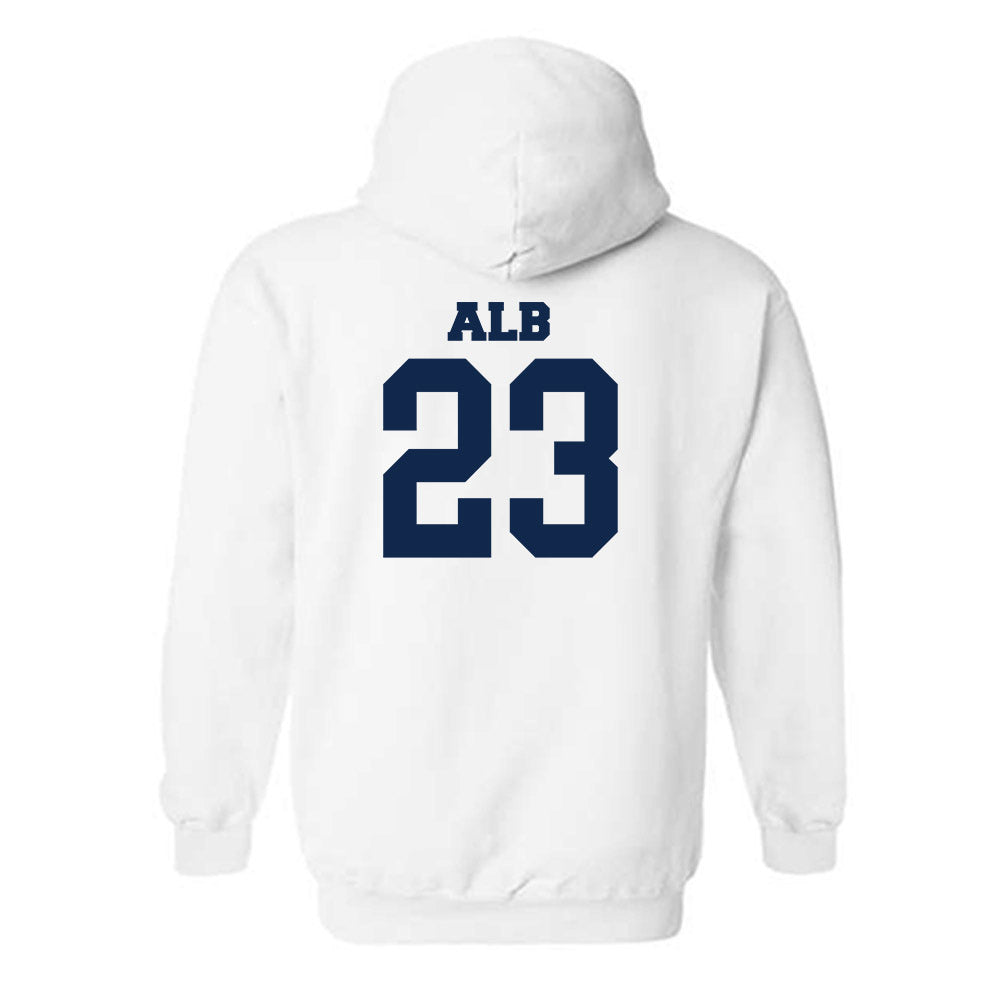 BU - NCAA Men's Soccer : Kyle Alb - Classic Fashion Shersey Hooded Sweatshirt-1