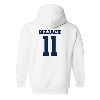 Butler - NCAA Men's Basketball : Finley Bizjack - Classic Fashion Shersey Hooded Sweatshirt-1
