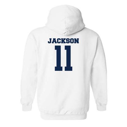 BU - NCAA Women's Basketball : Nevaeh Jackson - Classic Fashion Shersey Hooded Sweatshirt-1
