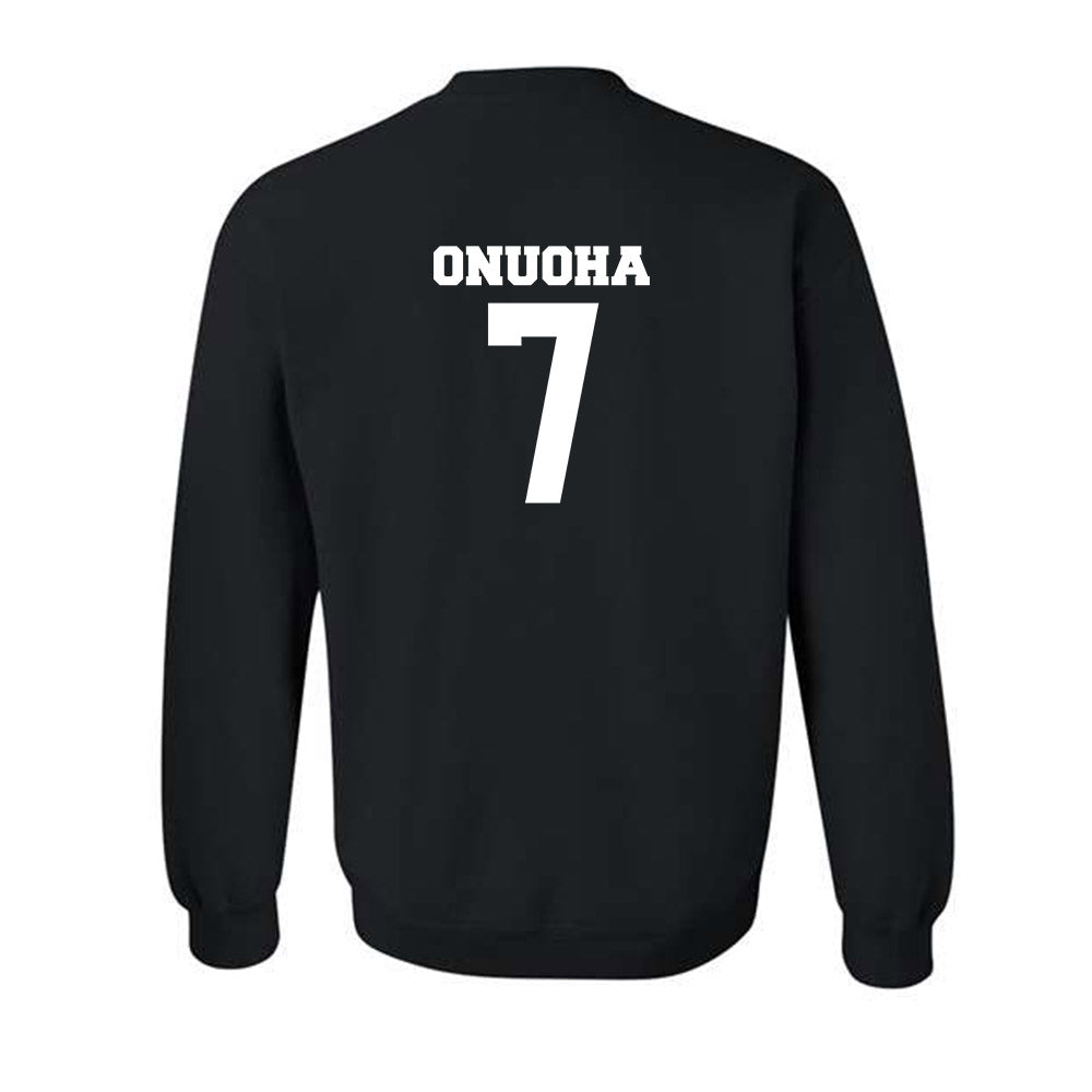 BU - NCAA Football : Onye Onuoha - Classic Fashion Shersey Crewneck Sweatshirt-1