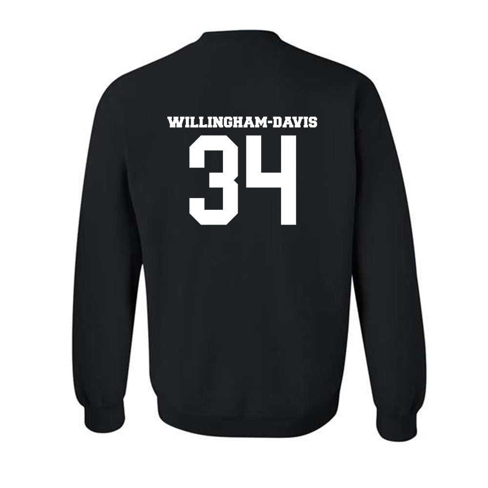 BU - NCAA Football : Zac Willingham-Davis - Classic Fashion Shersey Crewneck Sweatshirt-1