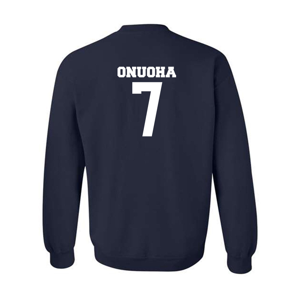 BU - NCAA Football : Onye Onuoha - Classic Fashion Shersey Crewneck Sweatshirt-1