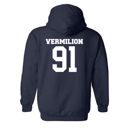 BU - NCAA Football : Christian Vermilion - Classic Fashion Shersey Hooded Sweatshirt-1