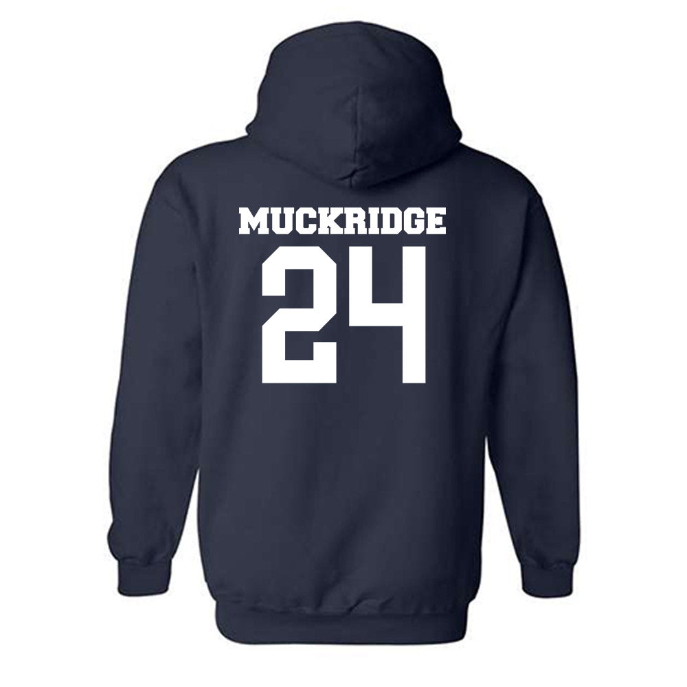 BU - NCAA Men's Soccer : Evan Muckridge - Classic Fashion Shersey Hooded Sweatshirt-1