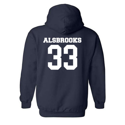 BU - NCAA Football : Trey Alsbrooks - Classic Fashion Shersey Hooded Sweatshirt-1