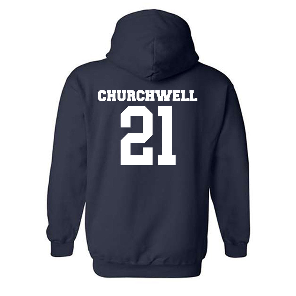 Butler - NCAA Women's Lacrosse : Grace Churchwell - Classic Fashion Shersey Hooded Sweatshirt-1