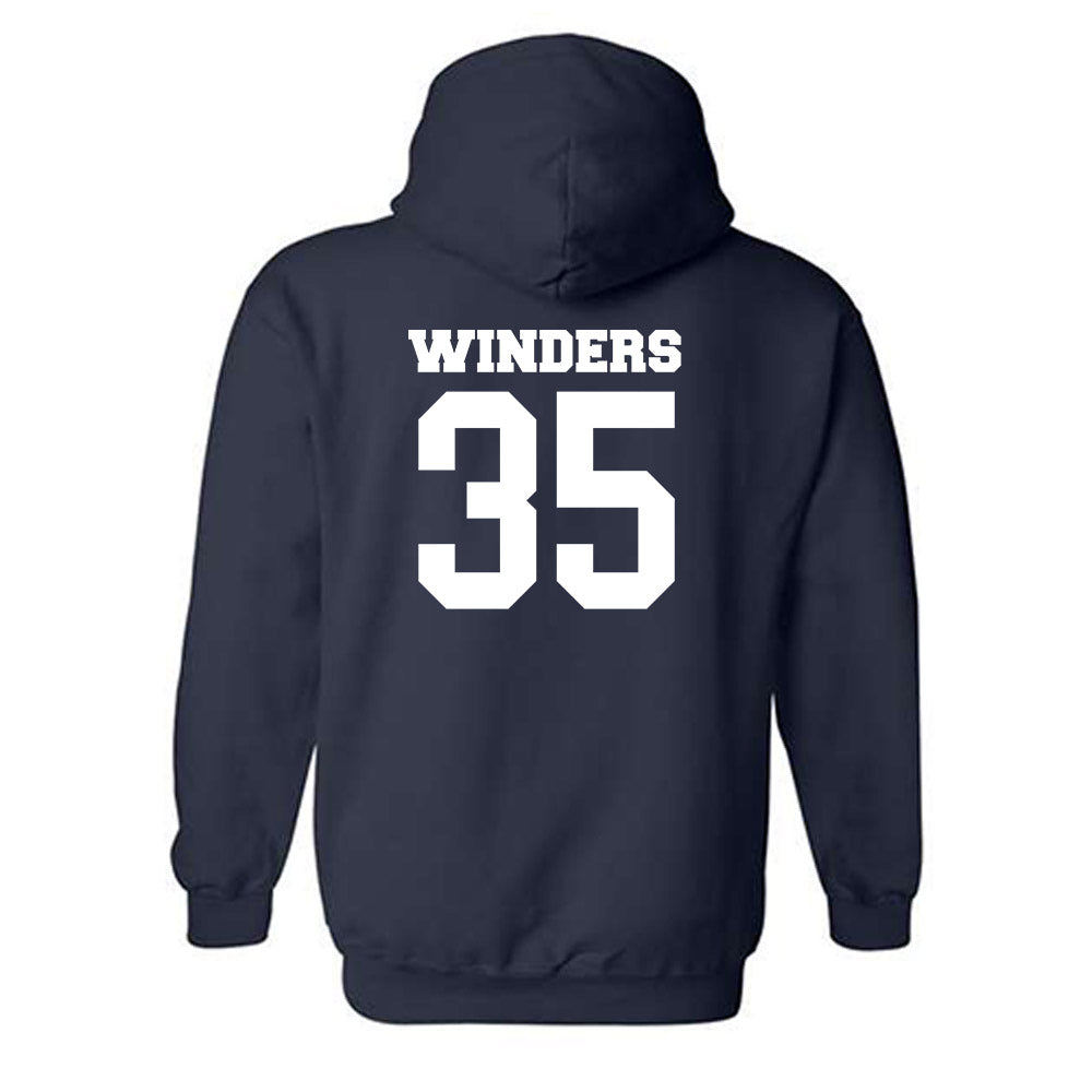 Butler - NCAA Baseball : Max Winders - Classic Fashion Shersey Hooded Sweatshirt-1