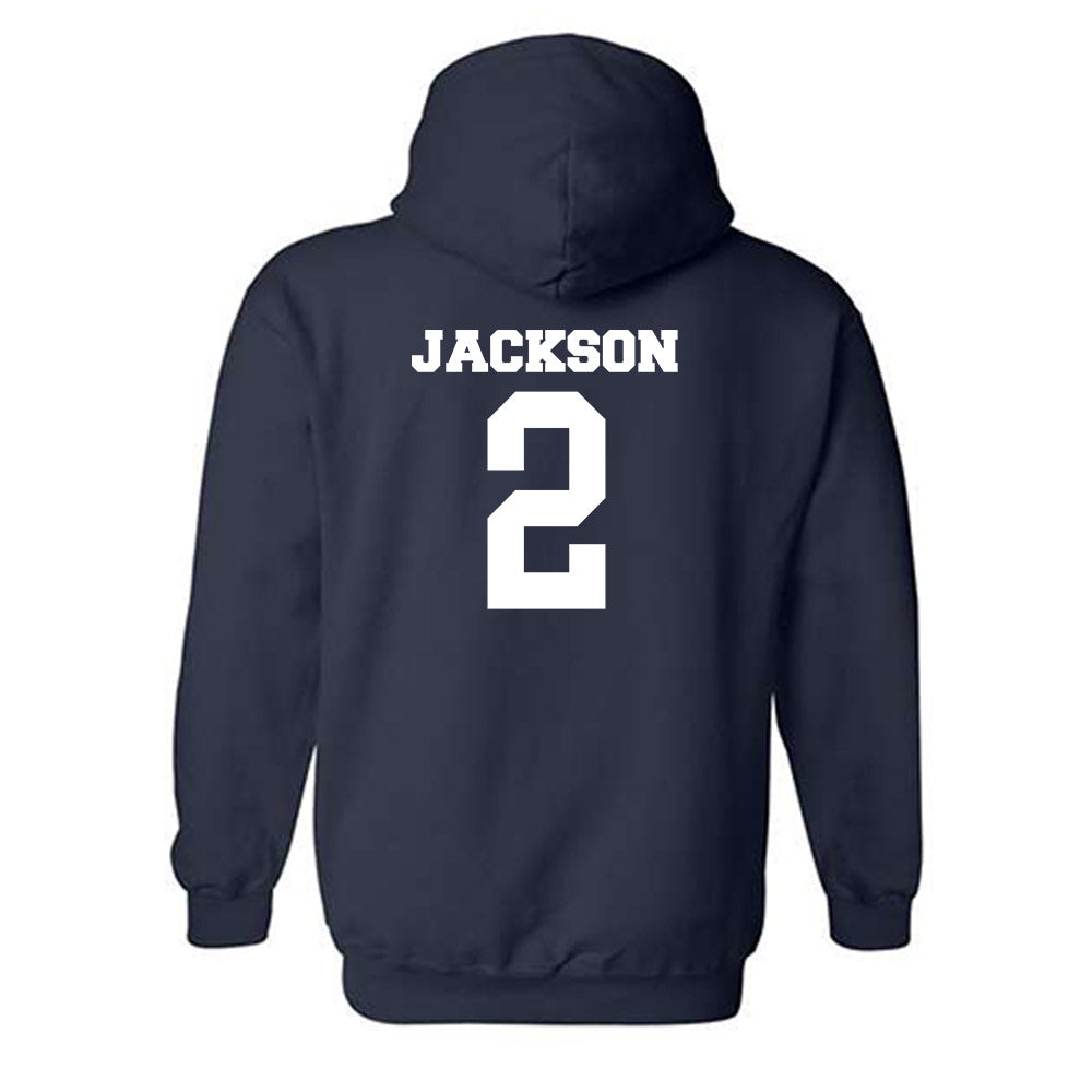 Butler - NCAA Men's Basketball : Jalen Jackson - Classic Fashion Shersey Hooded Sweatshirt-1