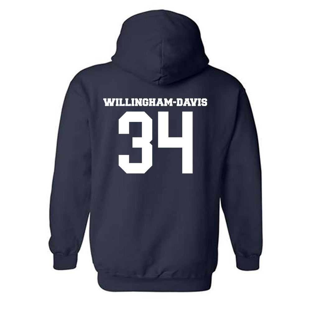 BU - NCAA Football : Zac Willingham-Davis - Classic Fashion Shersey Hooded Sweatshirt-1
