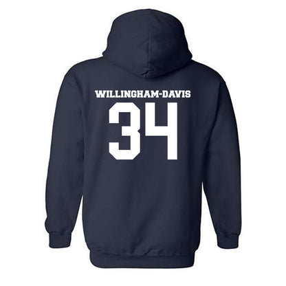 BU - NCAA Football : Zac Willingham-Davis - Classic Fashion Shersey Hooded Sweatshirt-1