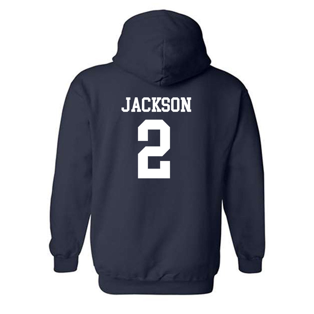 Butler - NCAA Men's Basketball : Jalen Jackson - Classic Shersey Hooded Sweatshirt-1